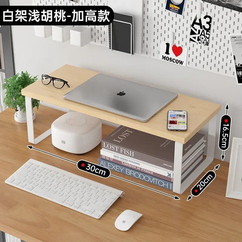 Monitor Raising Stand 30/40/50CM Base Bracket Desktop Computer Heightening Shelf Home Office Storage Holders Rack Organizer