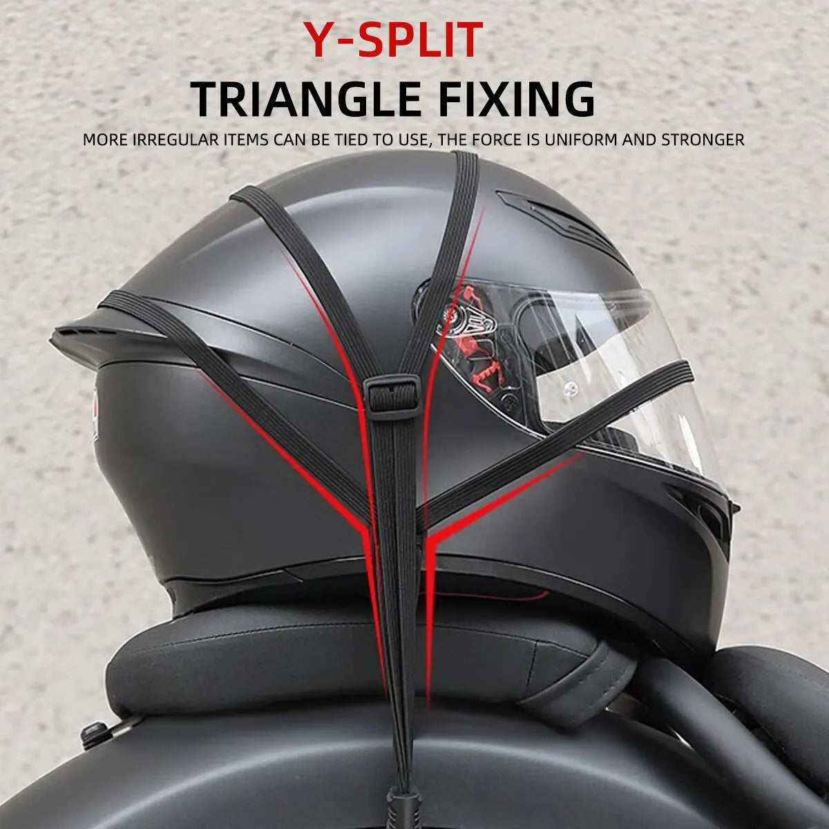 Motorcycle Helmet Straps Hook Luggage Straps Retractable Elastic Rope Motos Helmet Luggage Adjustment Fix Buckle Rope Accessorie