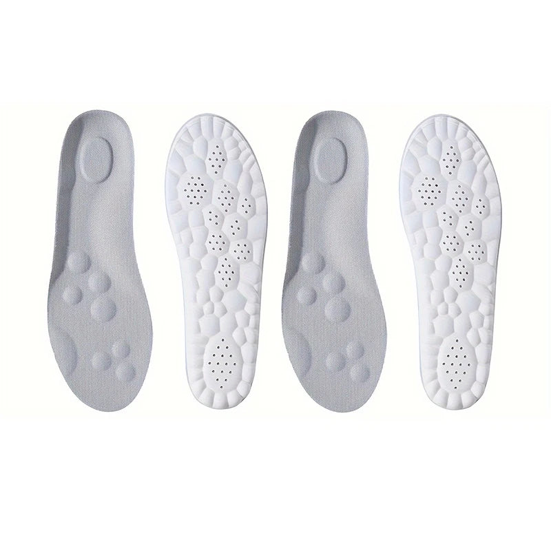 1Pair High Elasticity Latex Sport Insoles Soft Shoe Pads Arch Support Orthotic Insoles Deodorant Shock Absorption Cushion