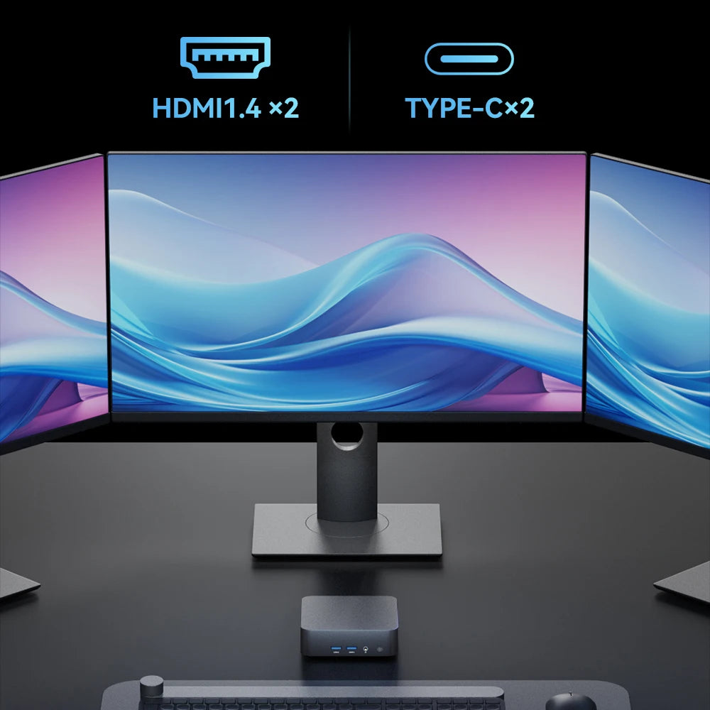 2025 Intel Core i9 8950HK N5095A Mini PC Computer Windows 11 16GB 1TB 2TB 4K Gaming Computer WiFi6 USB Portable Mini Desktop PC