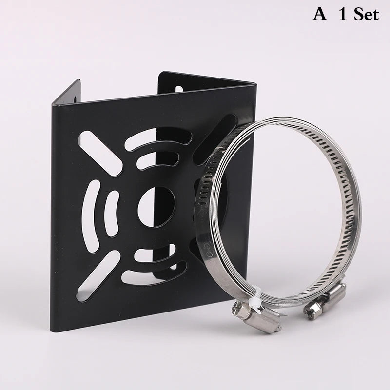 Street Light Pole Mount Holder Small Universal Joint Pole Column Holding Monitoring Bracket Camcorder Back Stand Iron Hoop Plate