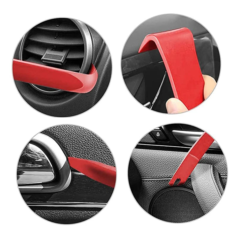 Car Panel Removal Set 5-Pcs Multifunctional Without Scratches Disassembly Panel And Audio Auto Door Trim Removal Tool Kit Blue