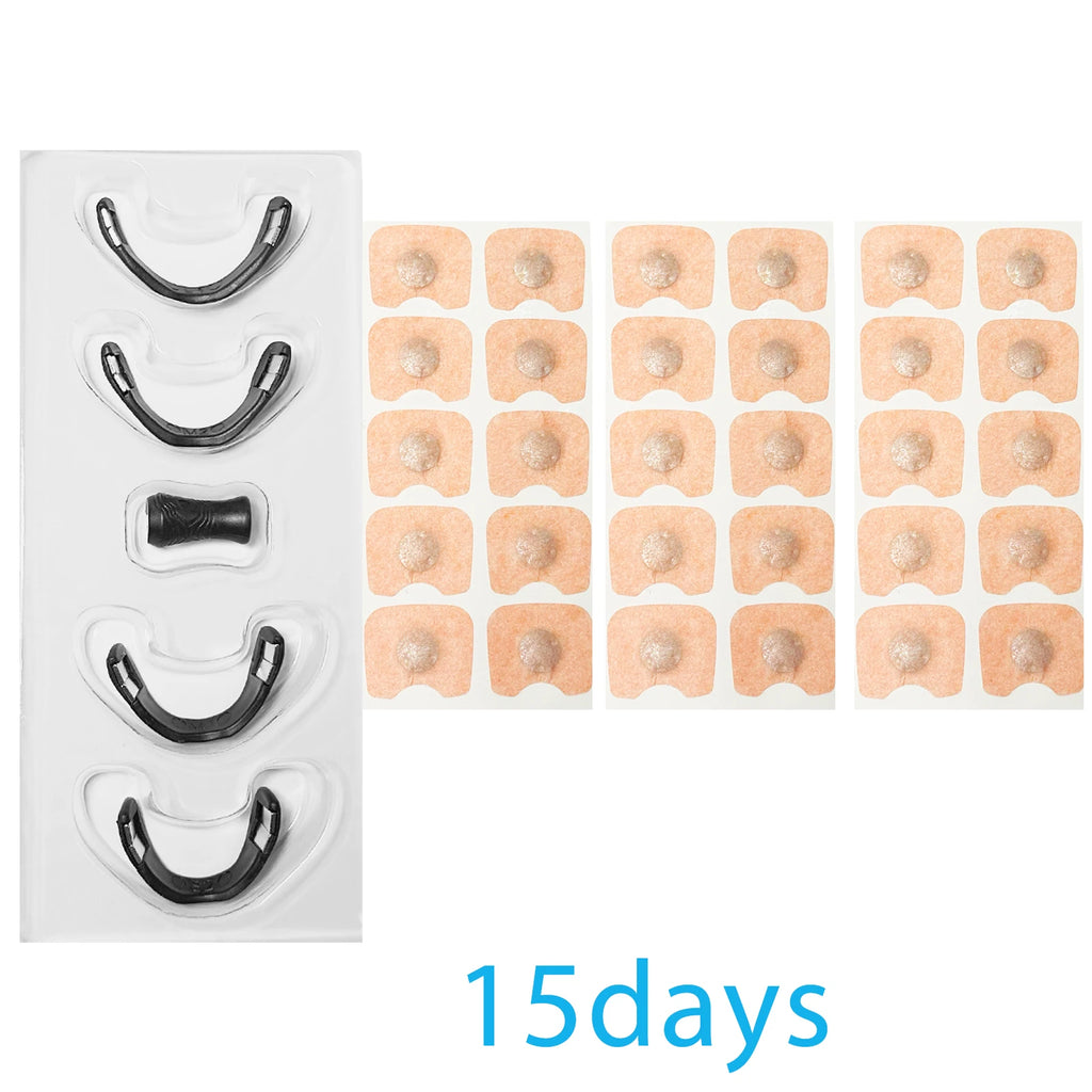 15/30days Magnetic Nasal Breathing Dilators Starter Kit for Nose Improve Sleep Quality Snoring Anti Snoring Sleep Mouth Tape