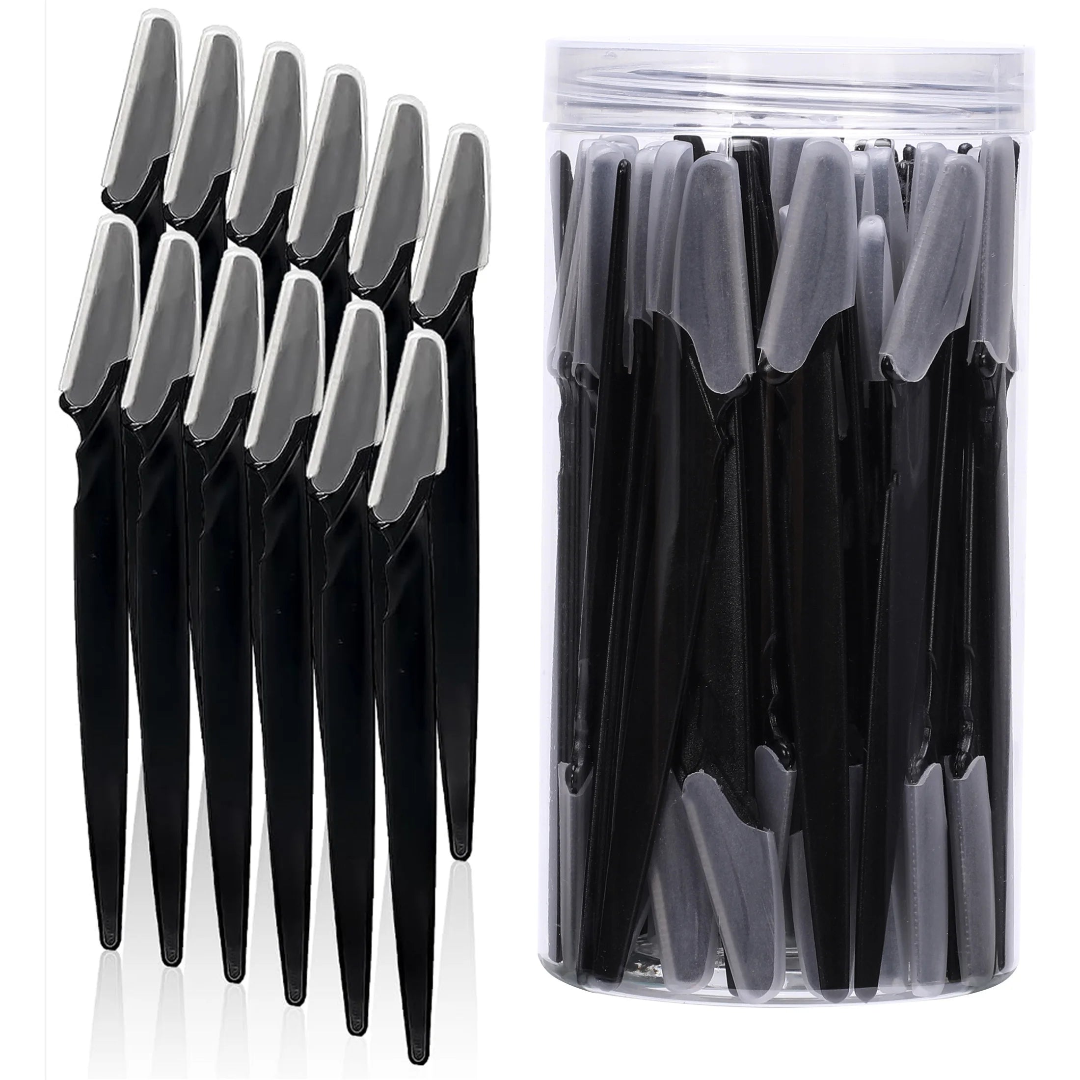 10/40Pcs Eyebrow Trimmer Face Blade Shaver Portable Eye Brow Epilation Hair Removal Safety Eyebrow Cutting Woman Makeup Tools