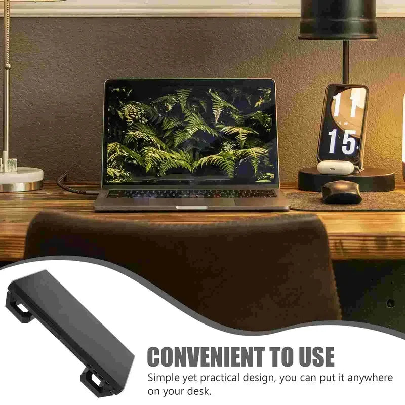 Plastic Laptop Monitor Riser Computer Shelf Desk Holder Elevating Desk ganizer Office Stands USB Port RGB Lights