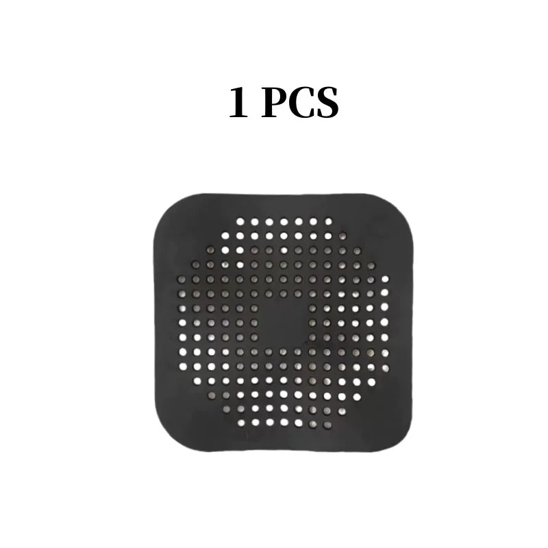 Silicone With Suction Cup Floor Drain Sticker Bathroom Sewer Hair Filter Drain Cover Home Floor Drain Mat Bathroom Accessories