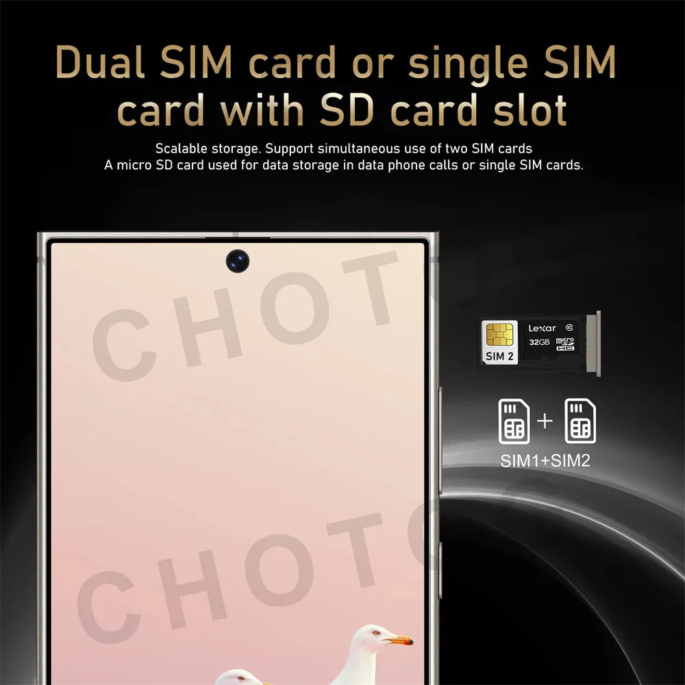 Magnetic Case For Original Cellphones SMS 24 Ultra 5G Dual Sim Smartphone Cases For Android 14 Cell Mobile Phone 22GB+2TB Cover