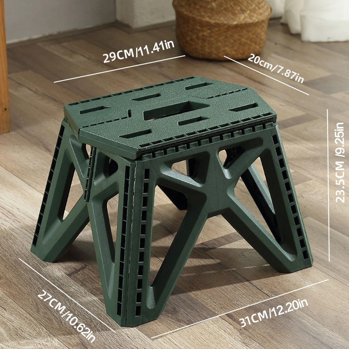 Portable Folding stool High Load Bearing Durable footstool Foldable Chair Small Stool for Outdoor Use, Camping, Fishing, BBQ