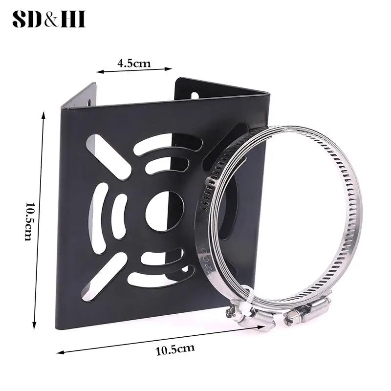 Street Light Pole Mount Holder Small Universal Joint Pole Column Holding Monitoring Bracket Camcorder Back Stand Iron Hoop Plate