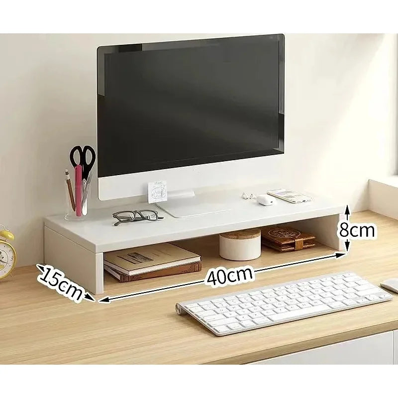 Monitor Riser Stand - Ergonomic Laptop Stand Desk Organizer Keyboard Storage