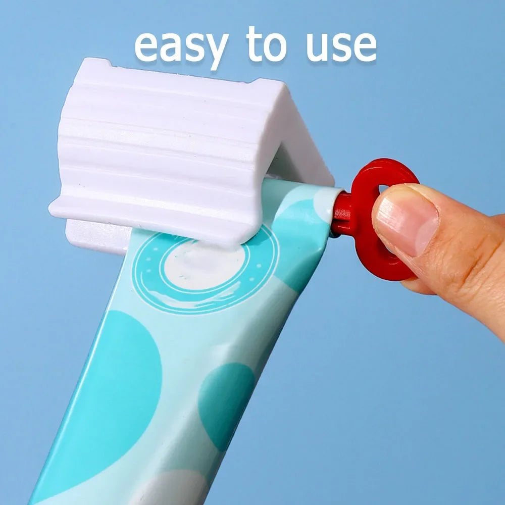 1 Pc Rolling Tube Toothpaste Squeezer Toothpaste Seat Holder Stand Rotate Toothpaste Dispenser for Bathroom