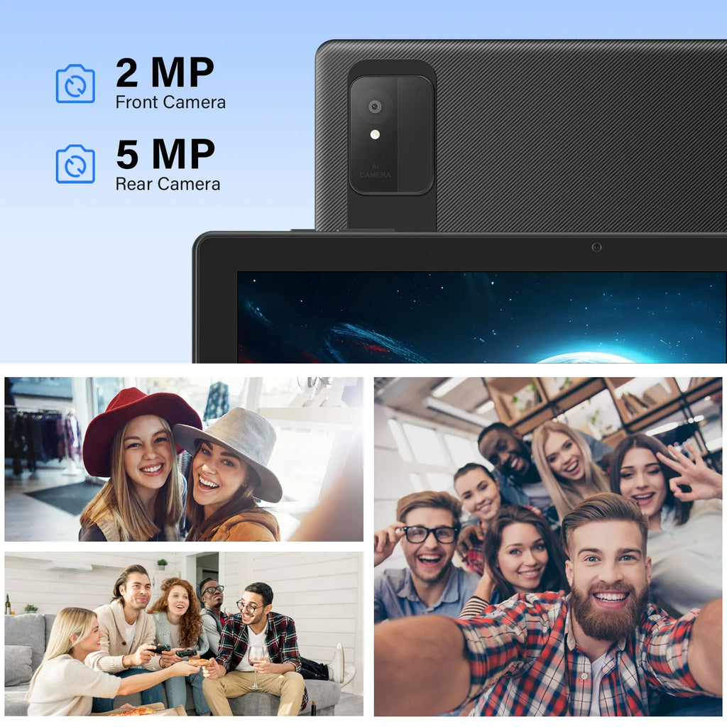 ANRY 2025 Android 15 IPS Display 10.1 Inch 8GB(4+4 Expand) RAM+64GB ROM Tablet 5000Mah Dual Camera 5GWifi A523 Octa-core Tablets