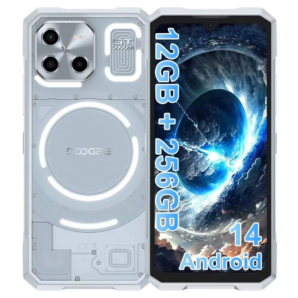 DOOGEE Blade GT 32GB(12+20) 256GB LED Light Effect 5G Smartphone 6.72'' FHD+ 120Hz 5500mAh 48MP Android 14 Cellphone