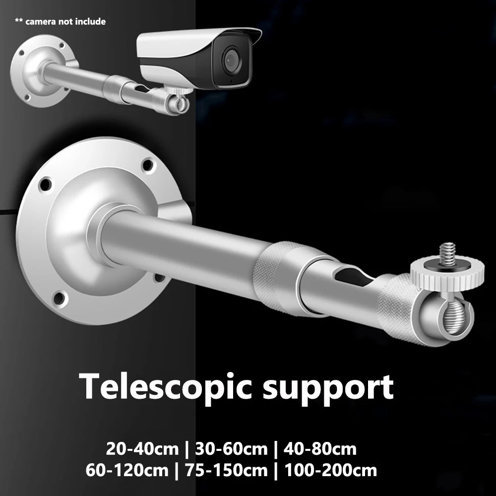 Universal Camera Holder Stand Monitor Aluminum Alloy Telescopic Bracket Bracket Extension Monitoring Pole Camera Long Bracket