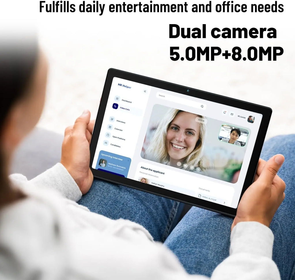 AEEZO MB1001 10 Inch Tablet Android 13 6GB RAM 64GB ROM 128GB Expandable 5000mAh Battery HD IPS Display Dual Camera Tablets PC