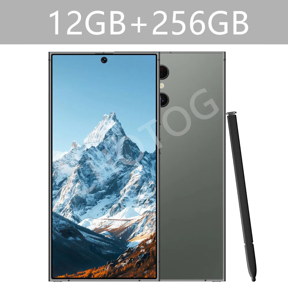 Screen Protector For SMS 25 Ultra Mobile Phones 22GB+2TB Cell Phone Tempered Glass Film For Android Smartphone 7.3''HD Cellphone