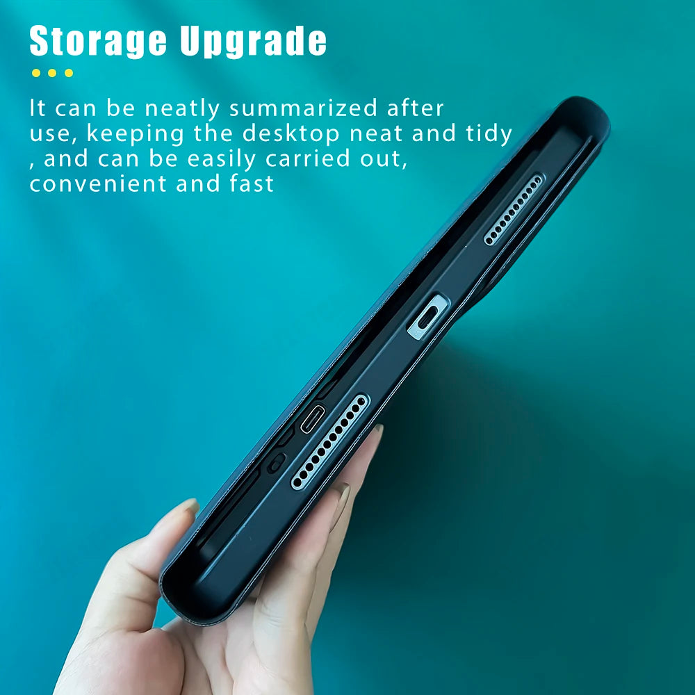 Magic keyboard Wireless Mouse For iPad 9th Generation Case A16 iPad 10.2 7th 8th Cover iPad Pro 11 M4 Air M3 10th Air 5/4 Funda