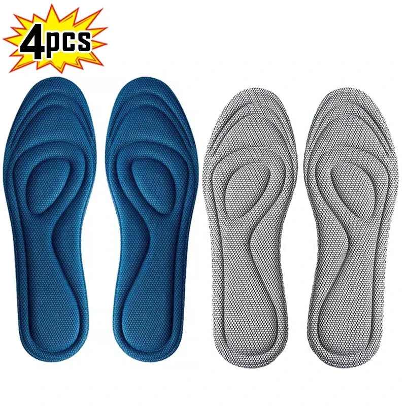 1/2 Pairs Memory Foam disposable Insoles for Shoes Antibacterial Deodorization Sweat Absorption Insert Sport Shoes Pads