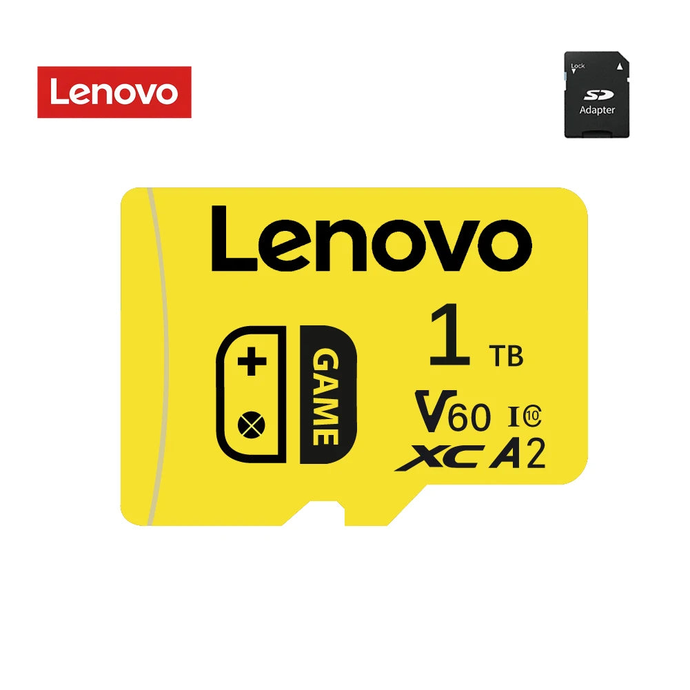 Lenovo 2TB 128GB SD Card Micro SD Card High-Speed 1TB Memory Card Android Phone Tablet Laptop Storage 4K Video Travel Outdoor