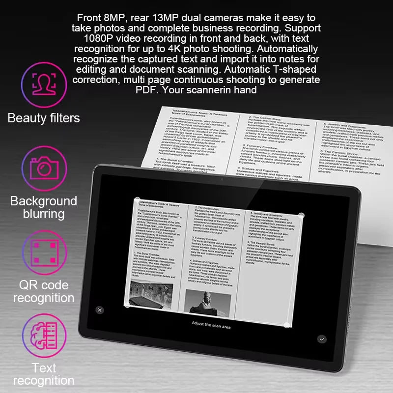 Lenovo K10 Tablet 10.95 Inch TB330FU Octa Core High Brush Eye Protection IPS Screen Pad 8G+128G WiFi version Grey