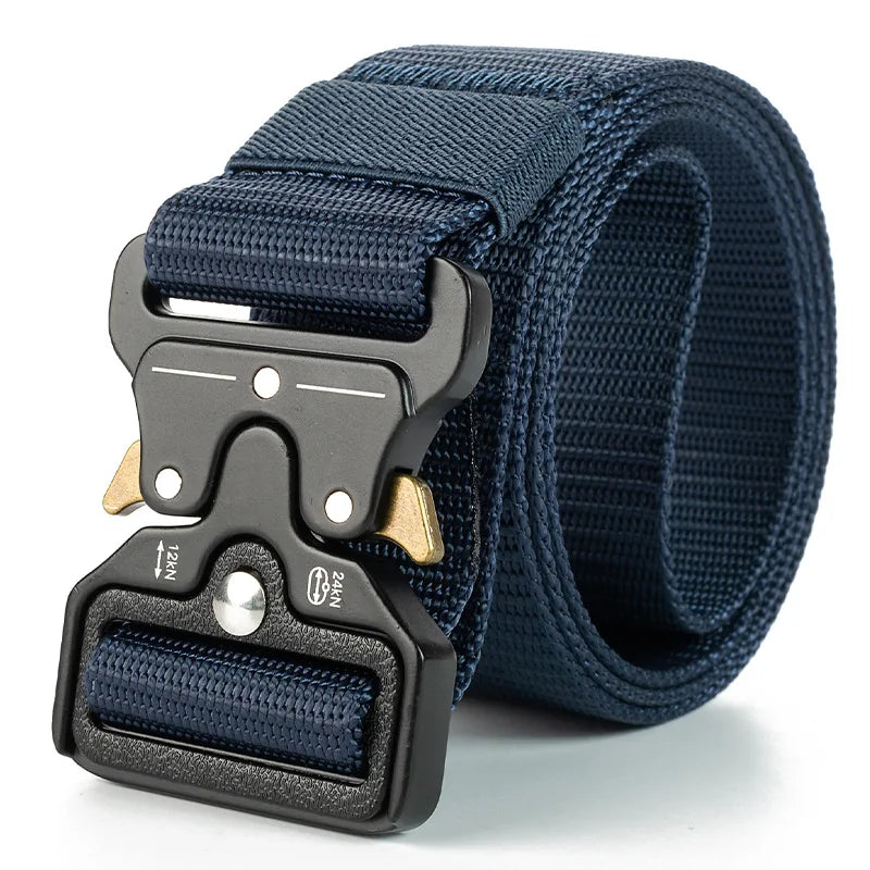 Quick Release Tactical Belt for Men Women Heavy-Duty Soft Nylon Webbing Train Lightweight Outdoor Sport Survival Accessories ﻿ ﻿