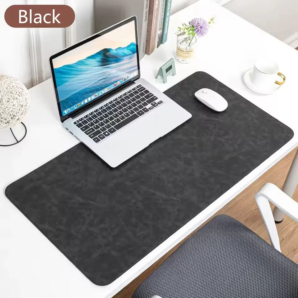 Office Desk Cushion Waterproof PU Mouse Pad Desk Mat Protective Cover Large Mousepad Computer Laptop Non-slip Keyboard Mats