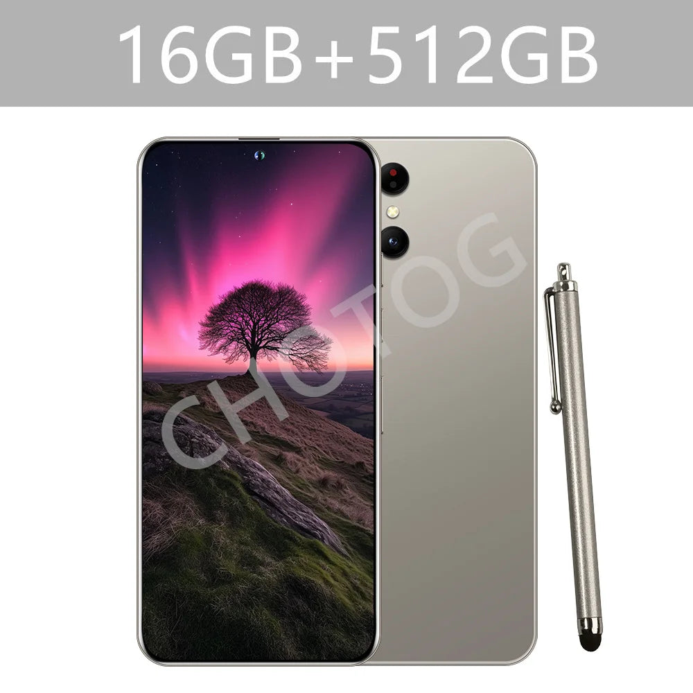 Screen Protector For SMS24 Ultra Mobile Phones 7800mAh Cell Phone Tempered Glass Film For Android Smartphone 22GB+2TB Cellphone