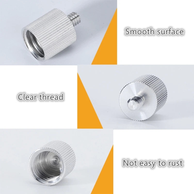 2pcs Thread Adapter Microphone Stand 5/8" female to 1/4" Male Camera Monitor 5/8 to 1/4 Adapter Tripod Adapter