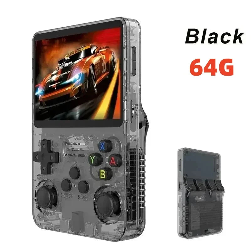 ARKOS R36S Retro Handheld Video Game Console Linux System 3.5 Inch IPS Screen R35s Pro Portable Pocket Video Player 64GB Games