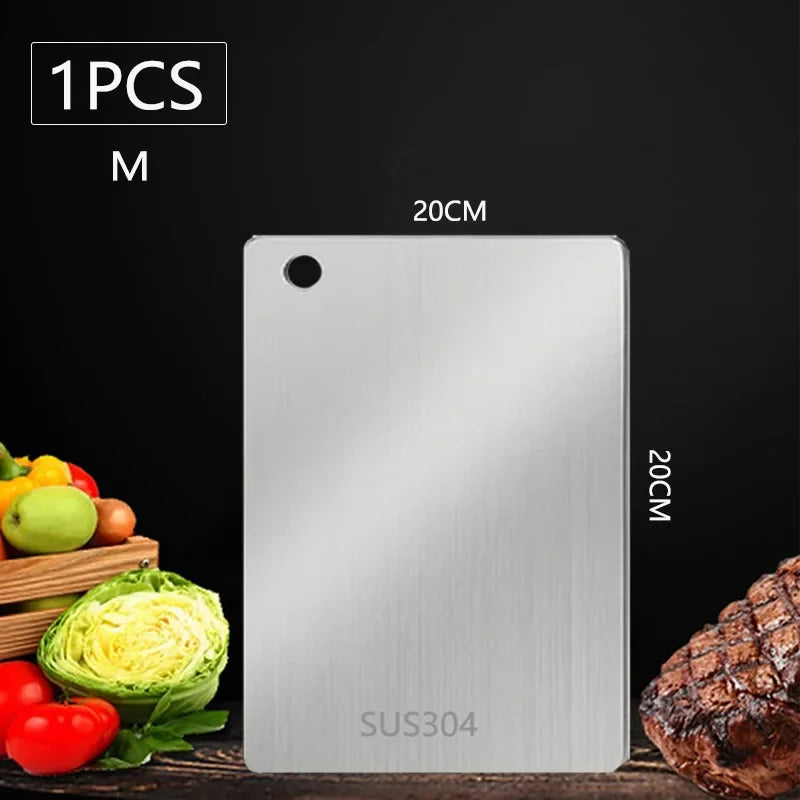 Stainless Steel Panel and Chopping Board Kitchen Household Thickened Double Sided Cutting Board Block Kneading Dough Boards