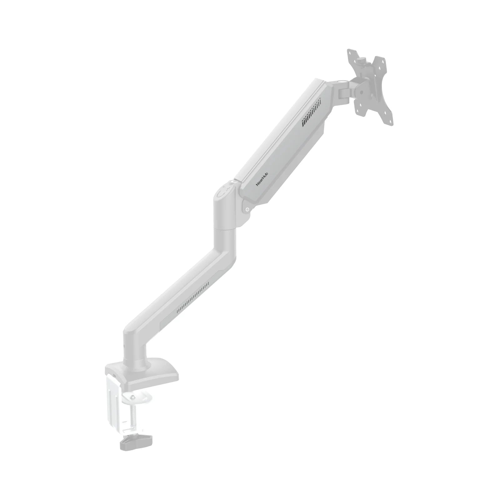 Nearhub MS-001 Monitor Arm Mount Bracket Single Arm,Flexible Adjustment 180° Swivel 360°Rotation Support Monitor Arm Stand