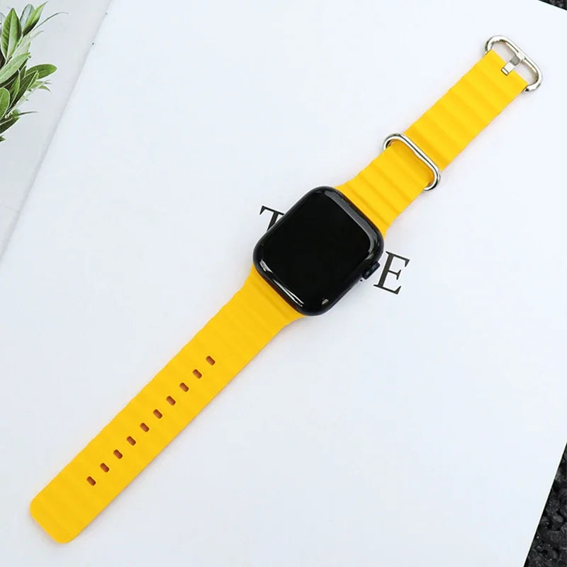 Straps for Apple Watch Band 44mm 40mm 45mm 49mm 41mm 42mm 38mm 46mm ocean bracelet correa iWatch series 7 6 3 se 8 Ultra 2 9 10