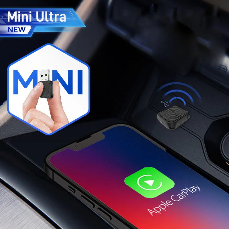 Mini Ultra Car Smart Box - Convert Wired CarPlay/Android Auto to Wireless for Original Vehicles  Wireless Carplay
