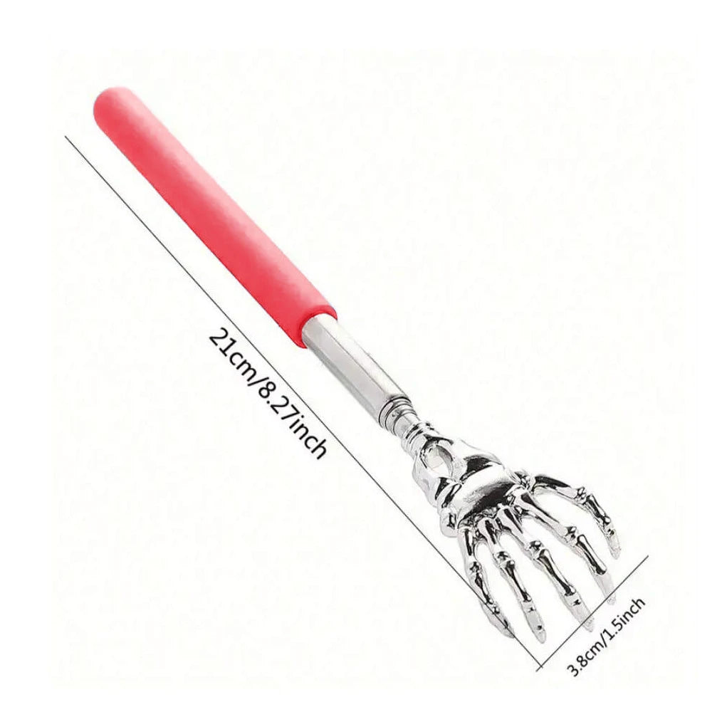 Portable Extendable Back Scratcher Stainless Steel Telescoping Back Scratcher for Both Human and Pets Extendable Back Massager