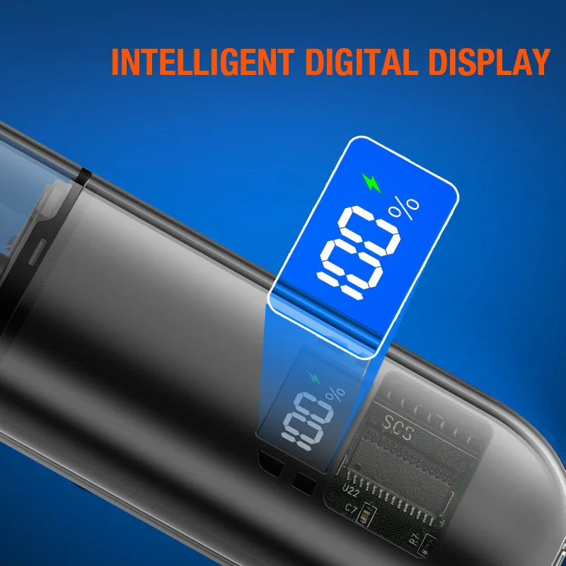 Portable Mini LED Display Nasal Hair Trimmer with Type-C Charging Versatile Compact Personal Grooming Tool