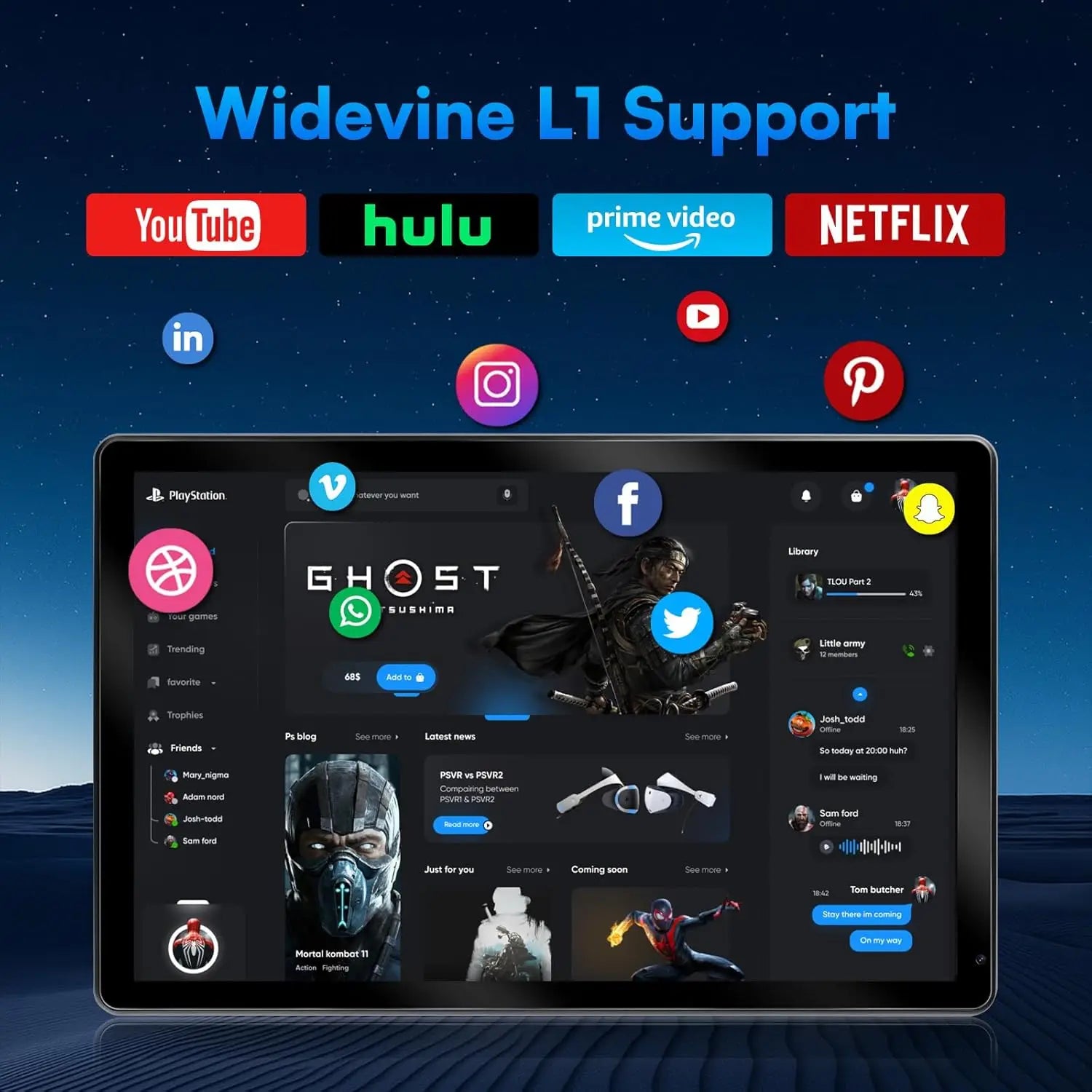 URAO C109L 10 Inch Tablets Android 15 A523 Octa Core Tablet 24GB+128GB 1 TB Expansion WiFi 6 5MP+8MP Camera Keyboard Mouse Set