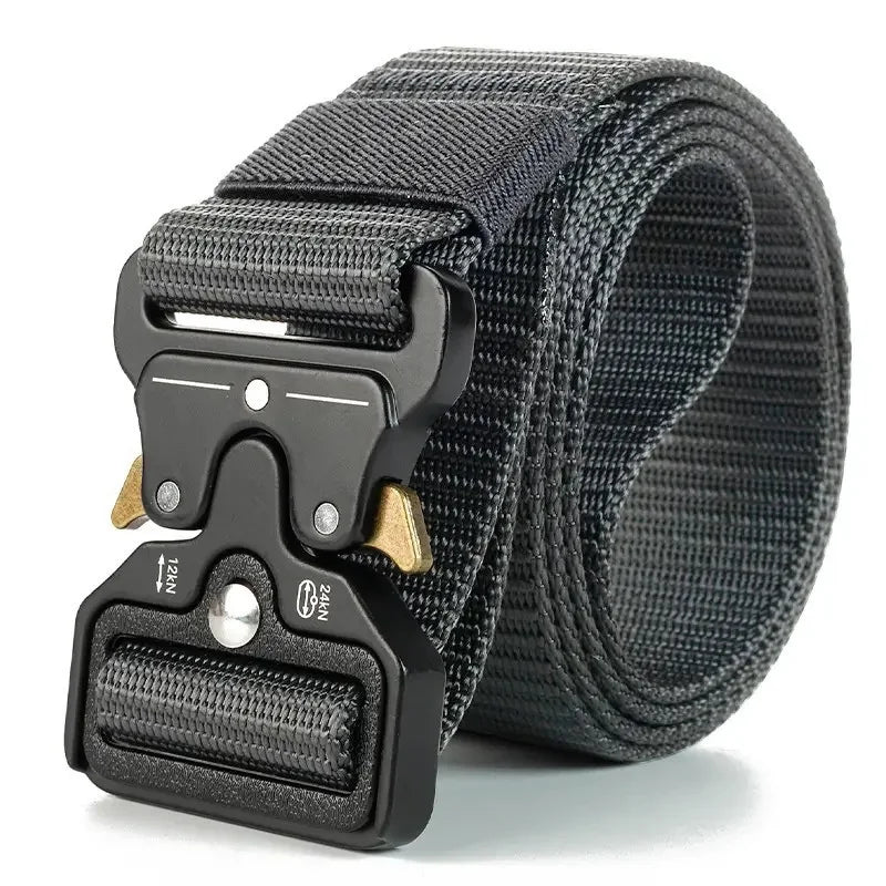 Quick Release Tactical Belt for Men Women Heavy-Duty Soft Nylon Webbing Train Lightweight Outdoor Sport Survival Accessories ﻿ ﻿