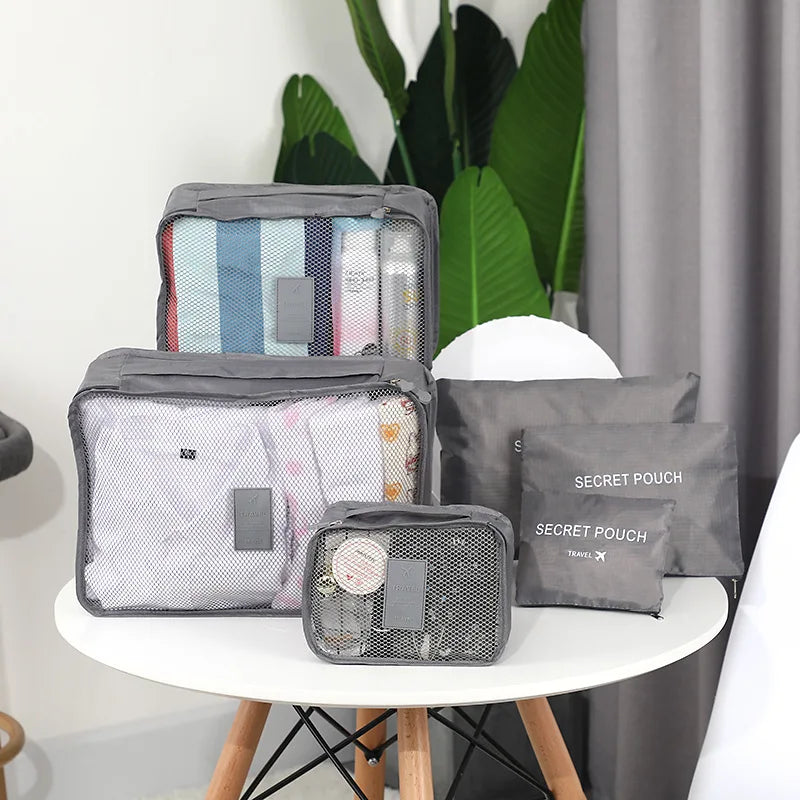Home Travel 6-piece Clothing Storage and Organizing Bag Thickened Cosmetics Storage Bag Foldable Business Travel Storage Bag