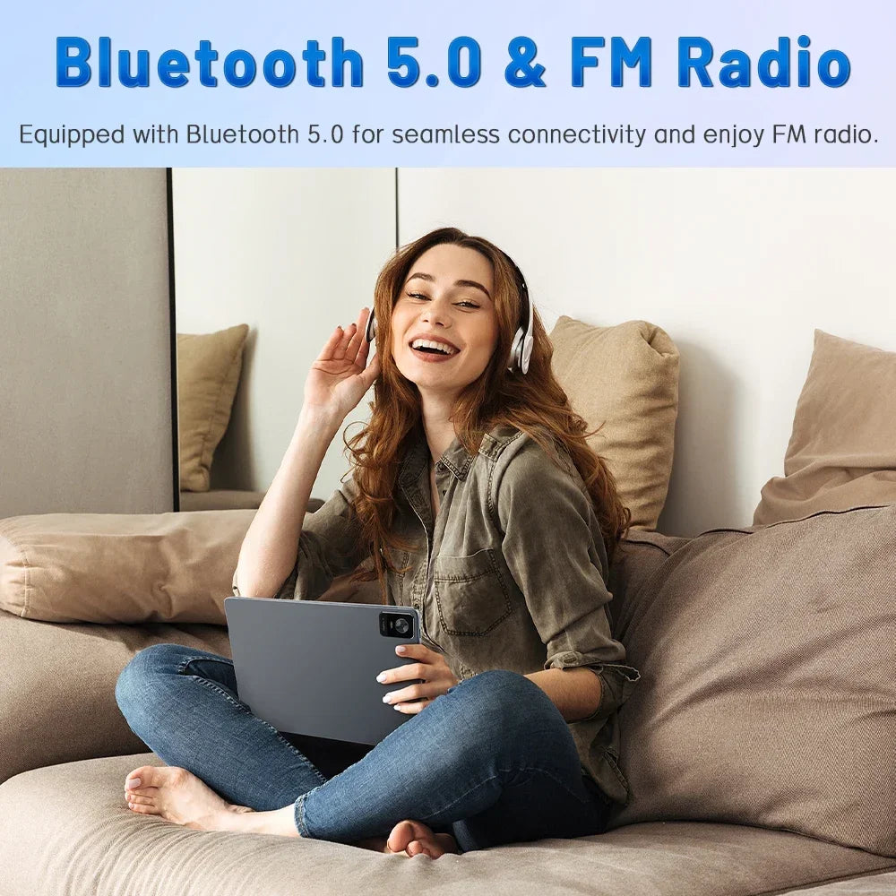 Tablet Offerta, ANRY Tablets Android 2025 10inch Android 15, 12GB RAM(6+6) +128GB ROM, Octa-Core, 6000mAh Battery Ipad Tablet