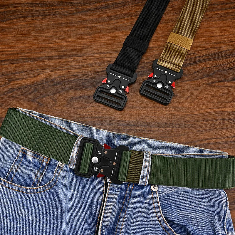 Versatile Men's Tactical Belts - Durable, Adjustable Design-For Outdoor Sports Enthusiasts，Pair with Pants Jeans，For Men Women ﻿