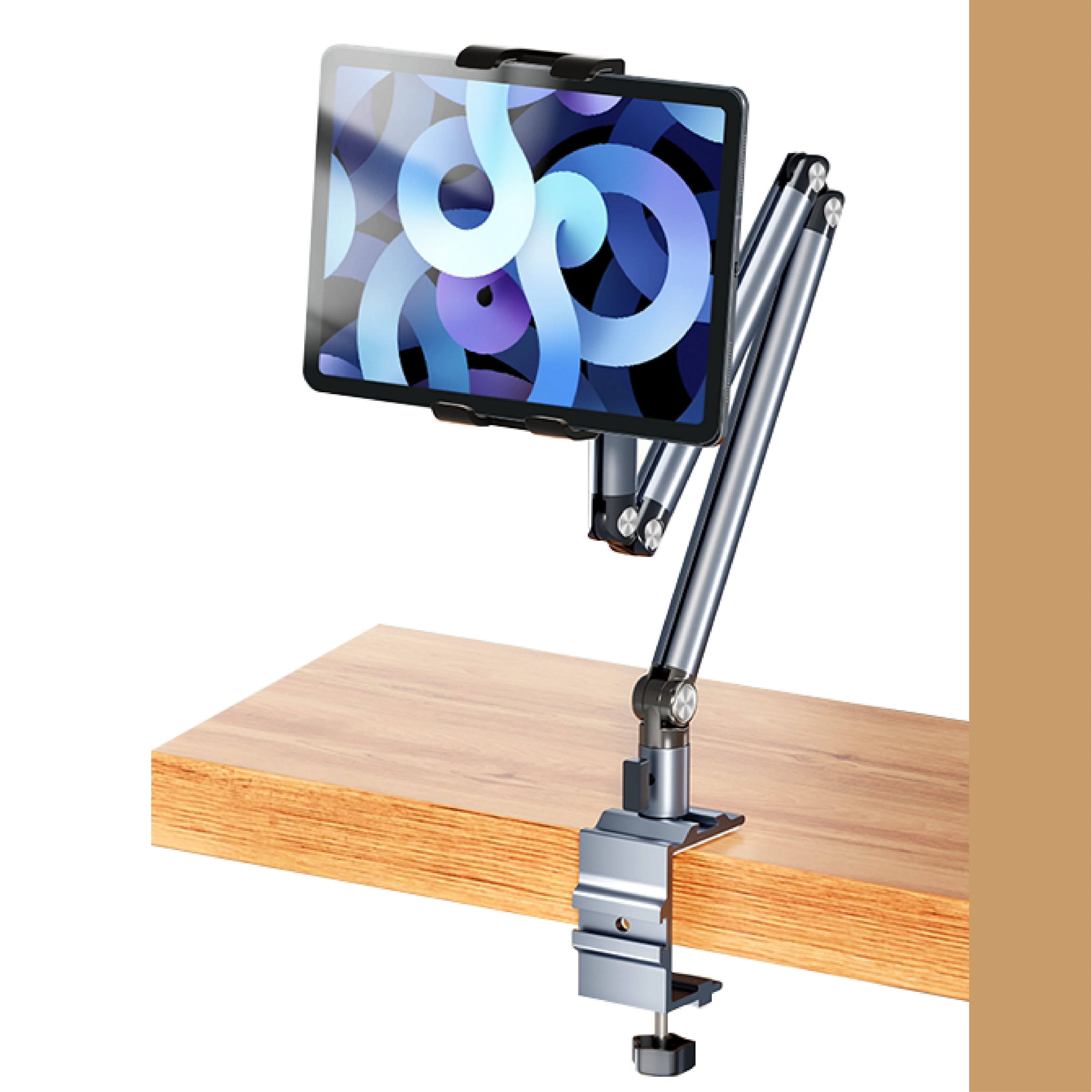 Artpowers Adjustable Tablet Stand Foldable Aluminum Universal Holder 360 Degree Rotation for 4-12.9Inch forVESE Portable Monitor