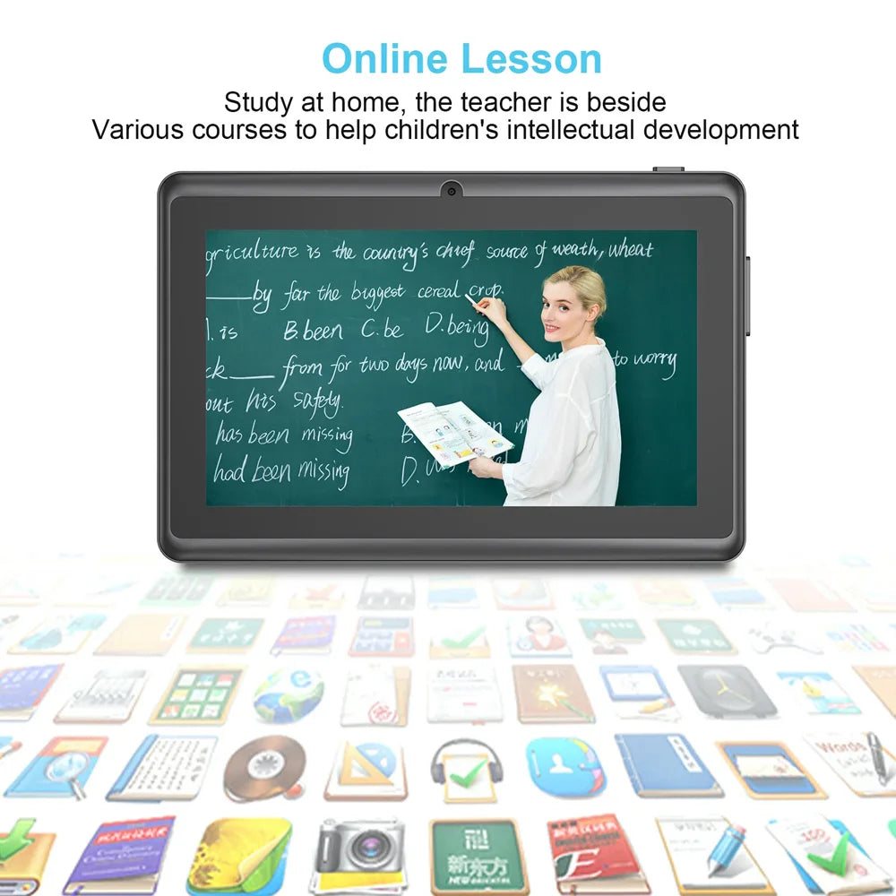 BDF-Q8 New 7 Inch Tablets Android 13, 4GB RAM 64GB ROM, 1TB Expand, WiFi, 4000mAh Battery,Dual Camera, Google Learning Tablet PC