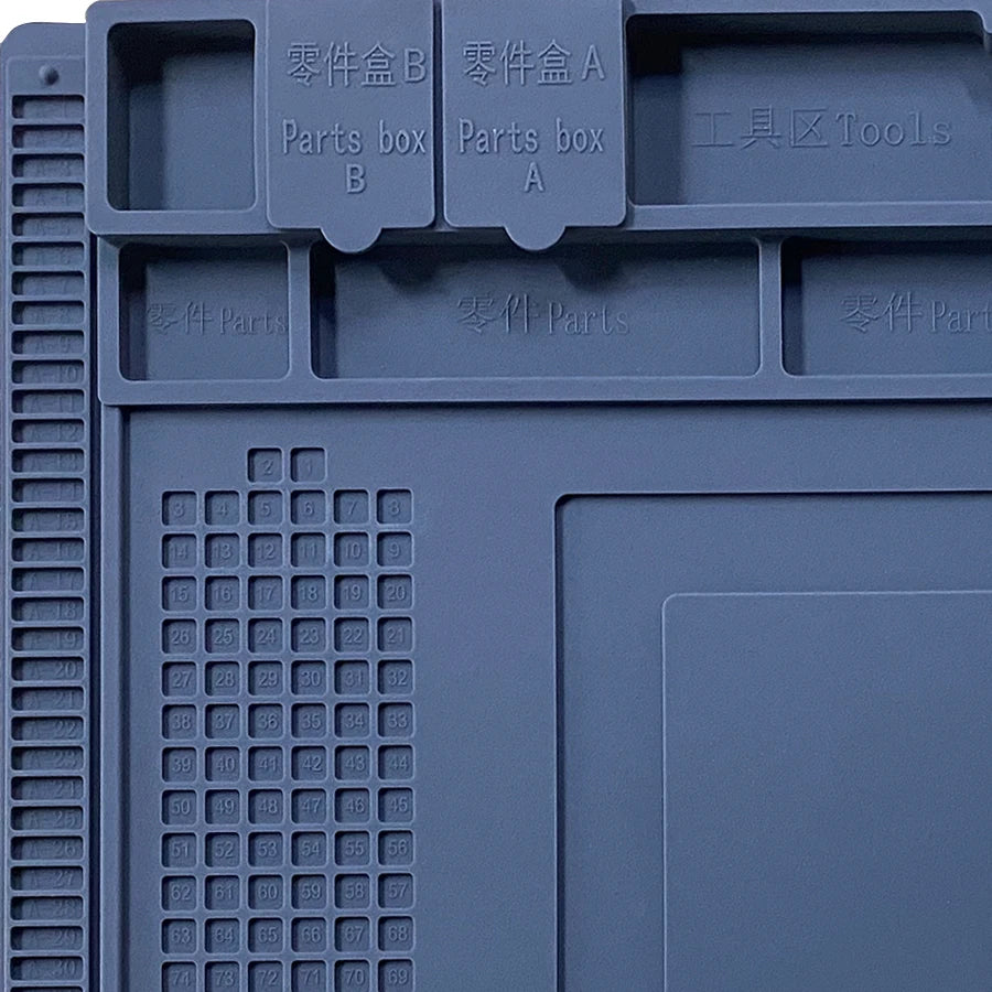 Silicone Soldering Mat Pad Desk Platform  for Welding Station Iron Phone PC  Repair Magnetic Heat Insulation No Lead S-160