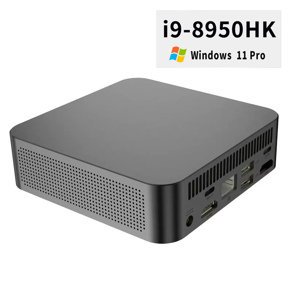 Mini PC Windows 11 Pro Core i9 8950HK 16GB DDR4 1TB SSD PC Gamer Computer Dual WIFI 6 BT5.2 4K HD Mini Gaming Pc Desktop