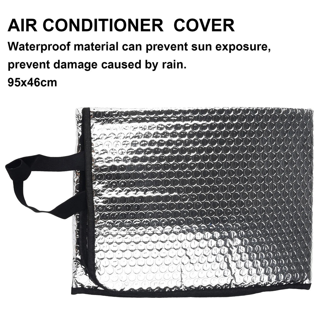 46x95CM Air Conditioning Cover Outdoor Sun Rainproof Anti-Dust Anti-Snow Cleaning Cover Home Air Conditioner Keep Cleaning Tool