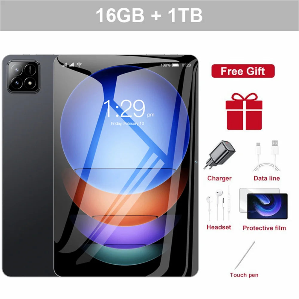 2025 NEW Original Pad 7S Pro Tablets 11 Inch Global Edition HD Android 14 Tab 22GB+2TB 20000mAh 5G Dual SIM Tablet PC