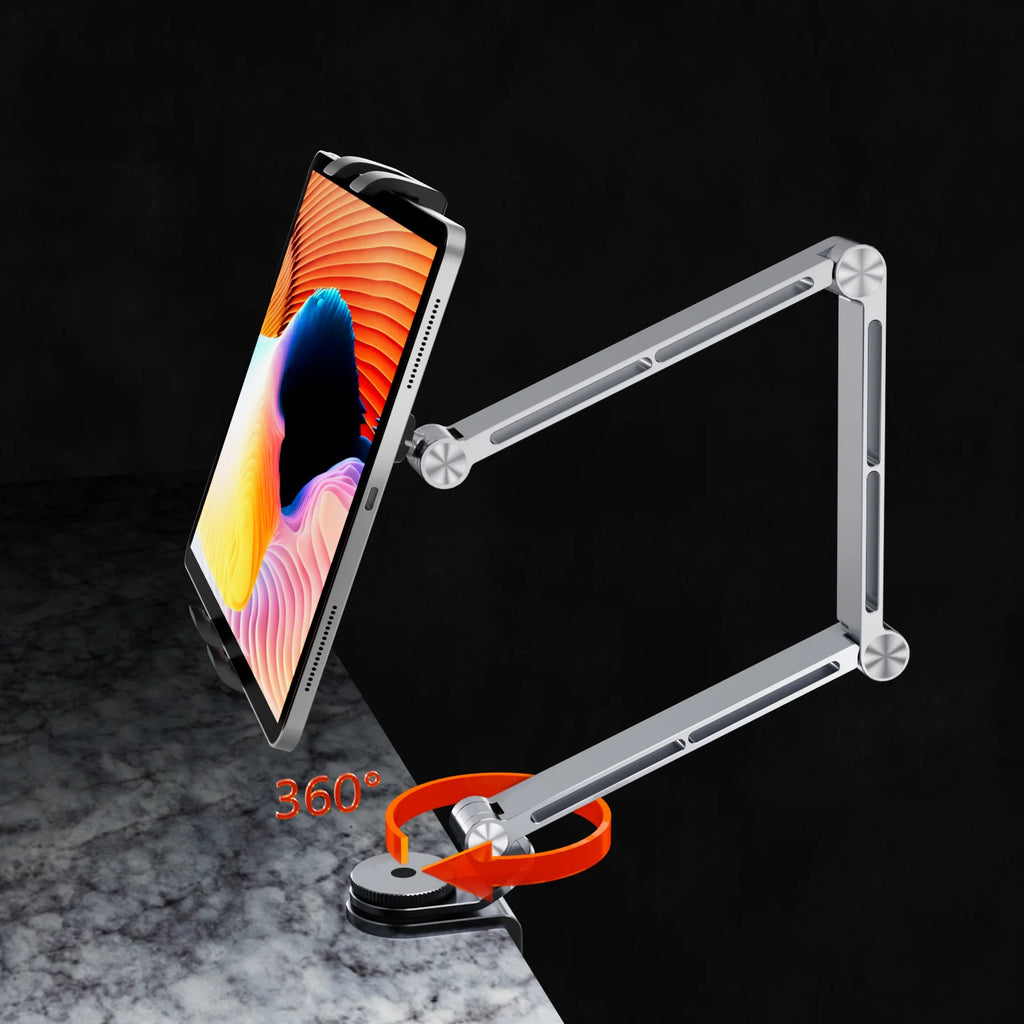 Long Arm Stand For Monitor Stand iPad Galaxy Xiaomi Tablet Kindler Tablet Desk Holder Magnetic Bed Phone Stand  Clip Mount