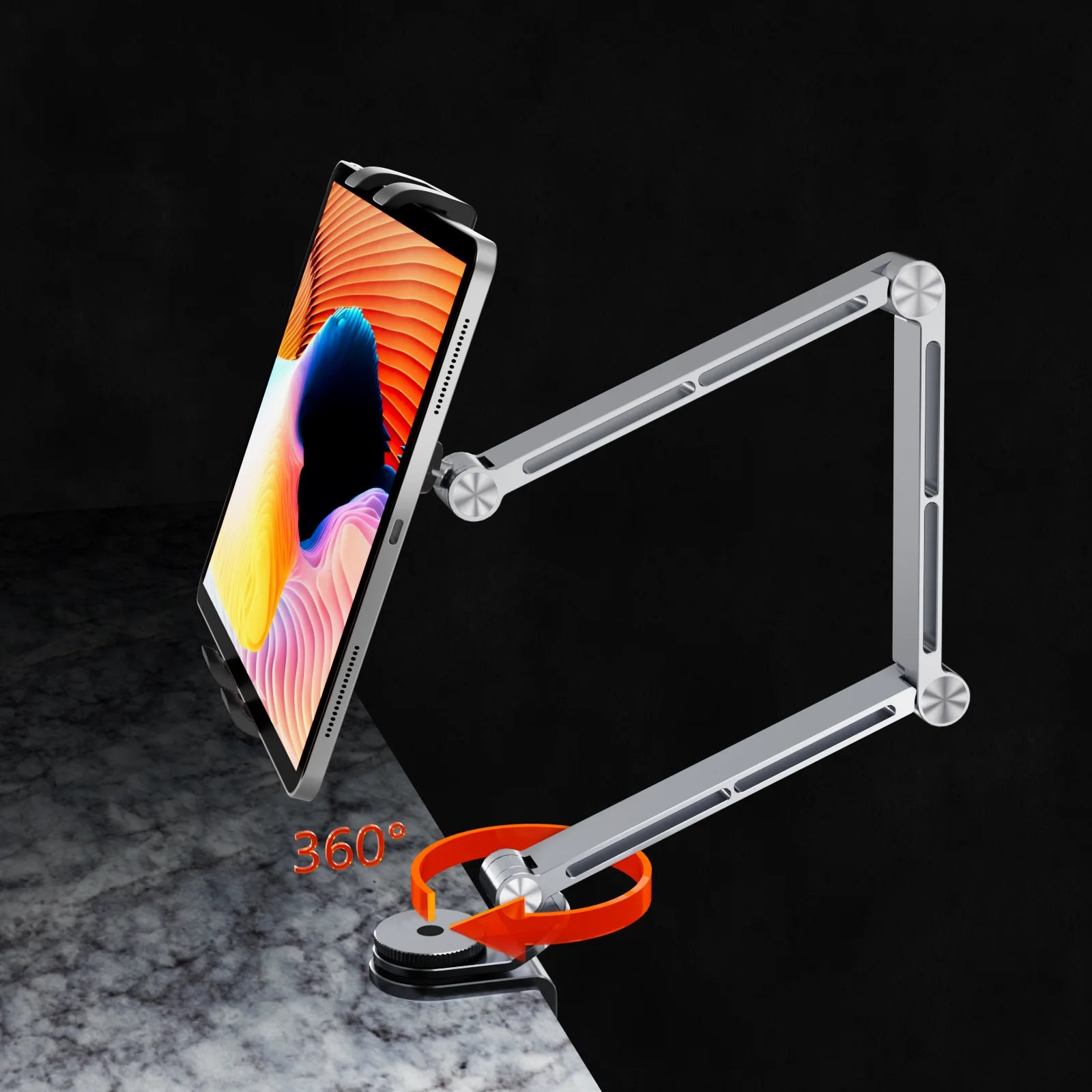Long Arm Stand For Monitor Stand iPad Galaxy Xiaomi Tablet Kindler Tablet Desk Holder Magnetic Bed Phone Stand  Clip Mount