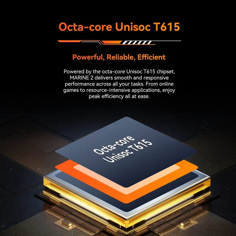 Blackview OSCAL Marine 2 Rugged Smartphone Android 15 11000mAh Battery AI Phone 6.56Inch HD+ Unisoc T615 8GB+256GB Cellphone NFC