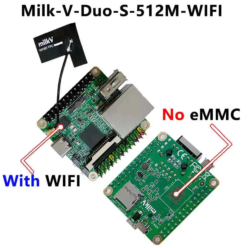 Milk-V Duo Series Options (Not All) Camera/  IO Board / 64MB / 256MB /Duo S 512MB CV1800B/SG2000/SG2002 RISC V Linux Board